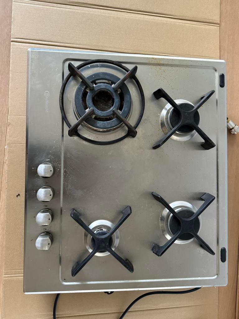 Bosch Inbouw Gaskookplaat - Nismaat 48x56cm, Witgoed en Apparatuur, Fornuizen, Ophalen, Gebruikt, 4 kookzones, Inbouw
