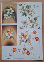 3D-Knipvel - PARRA-03 - Bloemen (4x), Ophalen of Verzenden, Nieuw, Knipvel