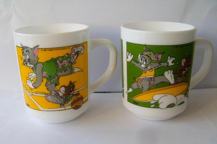 Tom en Jerry Arcopal Mokken Tom and Jerry Bekers, Verzamelen, Stripfiguren, Zo goed als nieuw, Gebruiksvoorwerp, Overige figuren