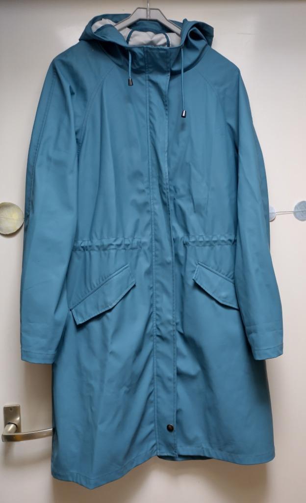 Sissy Boy regenjas parka blauw maat M/L, Kleding | Dames, Jassen | Zomer, Gedragen, Maat 38/40 (M), Blauw, Ophalen of Verzenden