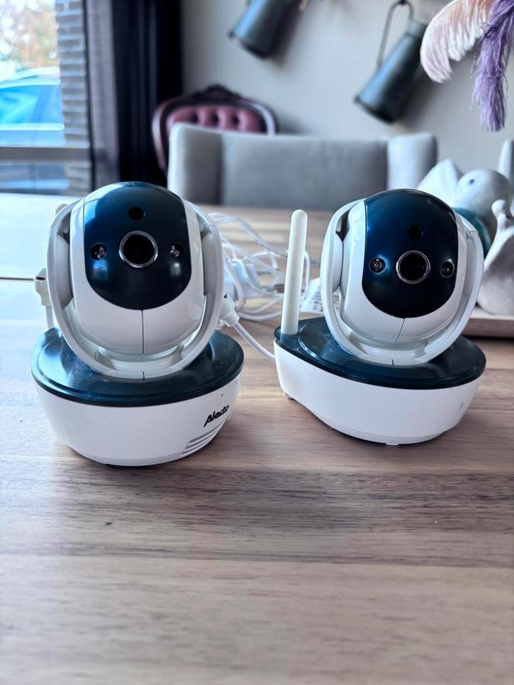 2 camera’s Alecto DVM-200, Kinderen en Baby's, Babyfoons, Gebruikt, Minder dan 100 meter, Camera, Digitaal, Terugspreekfunctie
