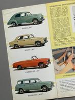 Folder Peugeot 203 en 404 en D4A uit 1960, Ophalen of Verzenden, Zo goed als nieuw, Peugeot