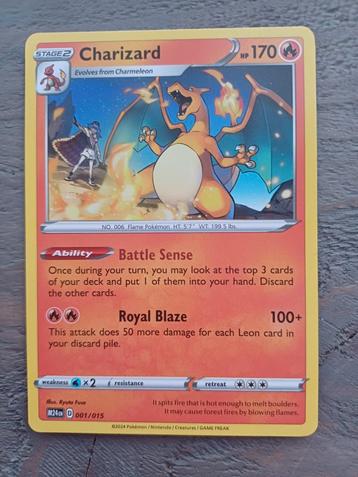 Charizard Pokémonkaart McDonald's 2024 001/015 beschikbaar voor biedingen