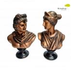 Gipsen Beelden Artemis en Apollo, Antiek en Kunst, Kunst | Beelden en Houtsnijwerken, Ophalen of Verzenden