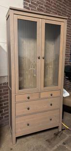 Vitrinekast IKEA Hemnes, Ophalen, Gebruikt, 50 tot 100 cm, 150 tot 200 cm
