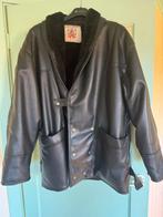 Luxe leren jas met bontvoering – Made in Italy – vintage, Ophalen, Tweedehands, Jas | leer