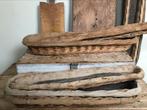 Antieke Franse stokbroodmanden in prachtig patina, Antiek en Kunst, Ophalen of Verzenden