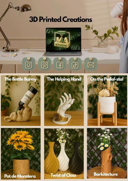 3D-geprinte producten, Huis en Inrichting, Woonaccessoires | Overige, Nieuw, Verzenden