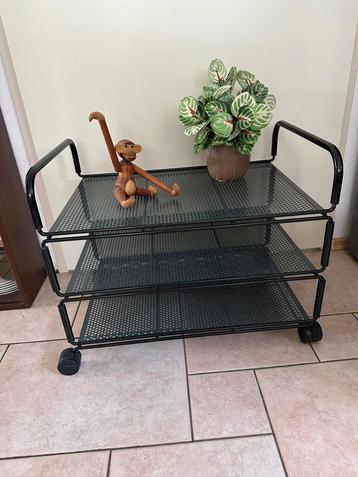 iels Gammelgaard” Ikea vintage verrijdbaar 3 laags rek. beschikbaar voor biedingen