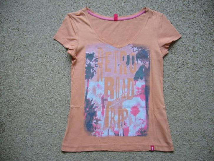 EDC zalmkleurig shirt mt XS - S nog splinternieuw, Kleding | Dames, T-shirts, Nieuw, Maat 36 (S), Overige kleuren, Korte mouw