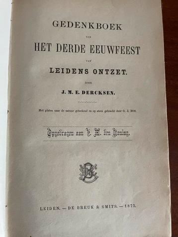 Gedenkboek Leidens Ontzet 1875 beschikbaar voor biedingen