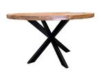 Eettafel mango diameter van 100 cm tot 150 cm spot prijs, Nieuw, 1 of 2 laden, Minder dan 100 cm, 25 tot 50 cm