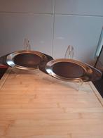 7 vintage rvs ovale schaaltjes, Huis en Inrichting, Keuken | Servies, Overige materialen, Gebruikt, Ophalen of Verzenden, Schaal of Schalen