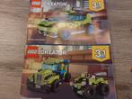 Lego Creator 3 in 1  Raket Rally auto 31074, Ophalen of Verzenden, Zo goed als nieuw, Complete set, Lego