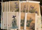12 Postkaarten Irissen met Enveloppen, Diversen, Papierwaren, Ophalen of Verzenden, Nieuw