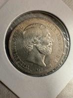 Gulden 1865 willem III, Postzegels en Munten, Munten | Nederland, 1 gulden, Koning Willem III, Zilver, Ophalen of Verzenden