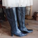 Zwarte leren laarzen BRUNELLA ITALY Mt36,5, Kleding | Dames, Hoge laarzen, Zwart, Brunella Italy, Ophalen of Verzenden