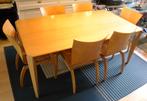 Mooie Leolux eettafel met 6 Leolux stoelen, Huis en Inrichting, Ophalen, 50 tot 100 cm, Zo goed als nieuw, Vijf personen of meer