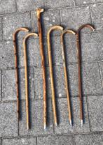 Antieke wandelstokken 6x, Diversen, Wandelstokken, Ophalen, Gebruikt