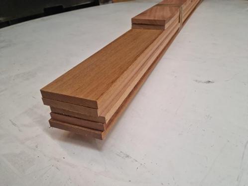 Hardhouten planken geschaafd 1.2x9.0 cm - nr: HP34, Tuin en Terras, Palen, Balken en Planken, Nieuw, Planken, 250 cm of meer, Hardhout