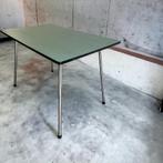 Vintage muntgroene formica tafel / keukentafel, Ophalen