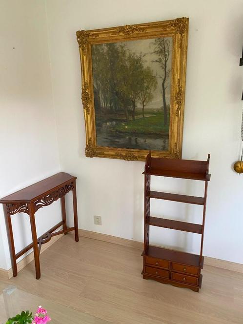 Rank kastje mahonie, op tafeltje mahonie, Antiek en Kunst, Antiek | Meubels | Kasten, Ophalen of Verzenden
