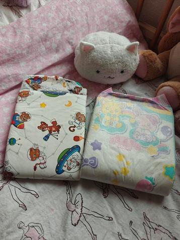 Abdl DDLg luier setje van 2 luiers maat M beschikbaar voor biedingen