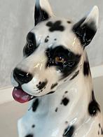 Retro deense dog keramiek beeld sculptuur Italiaans, Ophalen, Zo goed als nieuw, Onbekend, Nvt