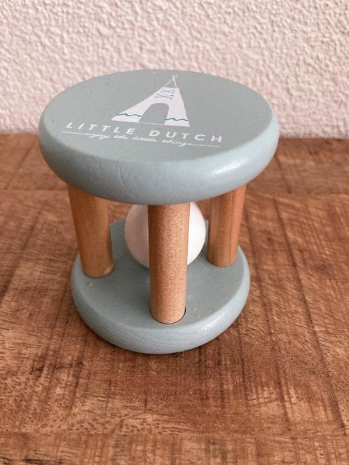 Little Dutch houten rammelaar mintgroen in goede staat., Kinderen en Baby's, Speelgoed | Babyspeelgoed, Gebruikt, Overige typen