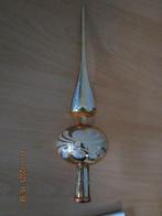 Kunststof Piek Geel met zilverkleurige glitter, Diversen, Kerst, Ophalen of Verzenden, Gebruikt