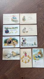 9 vrolijk Pasen kaarten. Kinderen,kuikens., Verzamelen, Ophalen of Verzenden, Kinderen