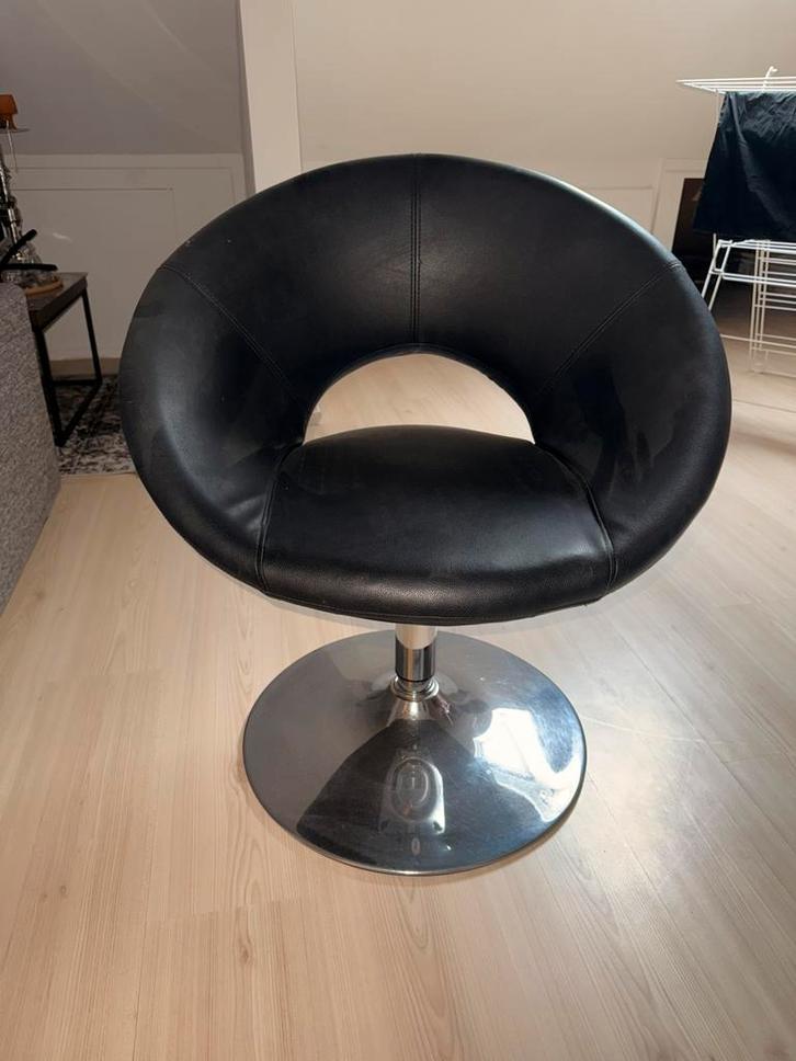 Stoelen, Huis en Inrichting, Stoelen, Gebruikt, Twee, Zwart, Ophalen