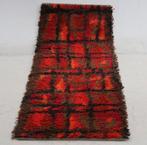 Vintage wollen vloerkleed Ryamatta, Zweden 1960 (344), Huis en Inrichting, Stoffering | Tapijten en Kleden, Gebruikt, Vintage Scandinavisch, wol
