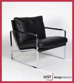Walter Knoll Fabricius Chair 71010 Zwart Leder (voorraad:2), Zo goed als nieuw
