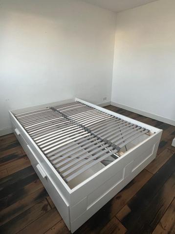 IKEA bedframe en lattenbodems + lades - afbeelding 2