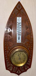 Antieke Houten Thermometer & Barometer, Ophalen of Verzenden, Gebruikt, Binnenthermometer