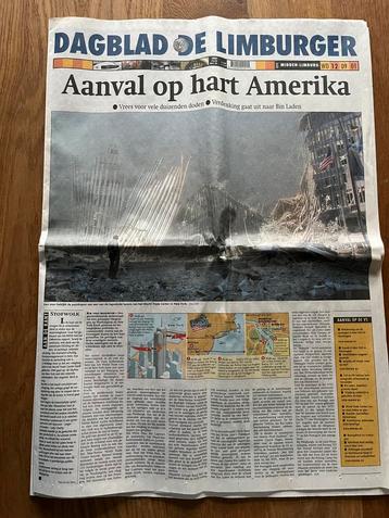 Dagblad De Limburger 9-11 12 september 2001 beschikbaar voor biedingen