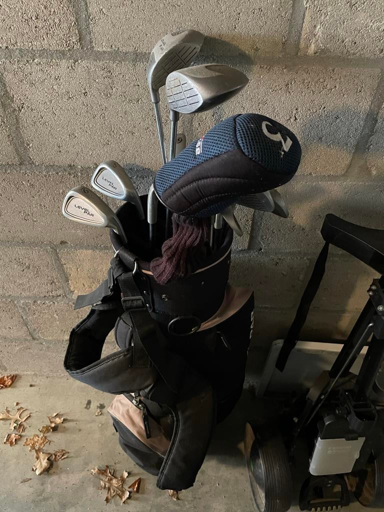 Golfset met Karretje, Sport en Fitness, Golf, Ophalen, Gebruikt, Set, Overige merken