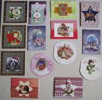 Set 25x zelfgemaakte kerstkaarten / wenskaarten kerst (l), Verzenden, Nieuw, Kerst