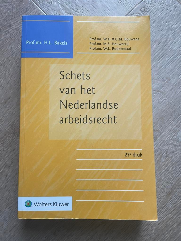 Schets van het  Nederlandse arbeidsrecht - 27e druk, Ophalen of Verzenden, Zo goed als nieuw, Overige wetenschappen