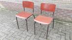 Vintage Schoolstoelen - Set van 2, Ophalen, Gebruikt, Twee, Bruin