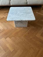 Salontafel wit marmer, Huis en Inrichting, Tafels | Salontafels, Ophalen, Overige materialen, 50 tot 100 cm, Vierkant