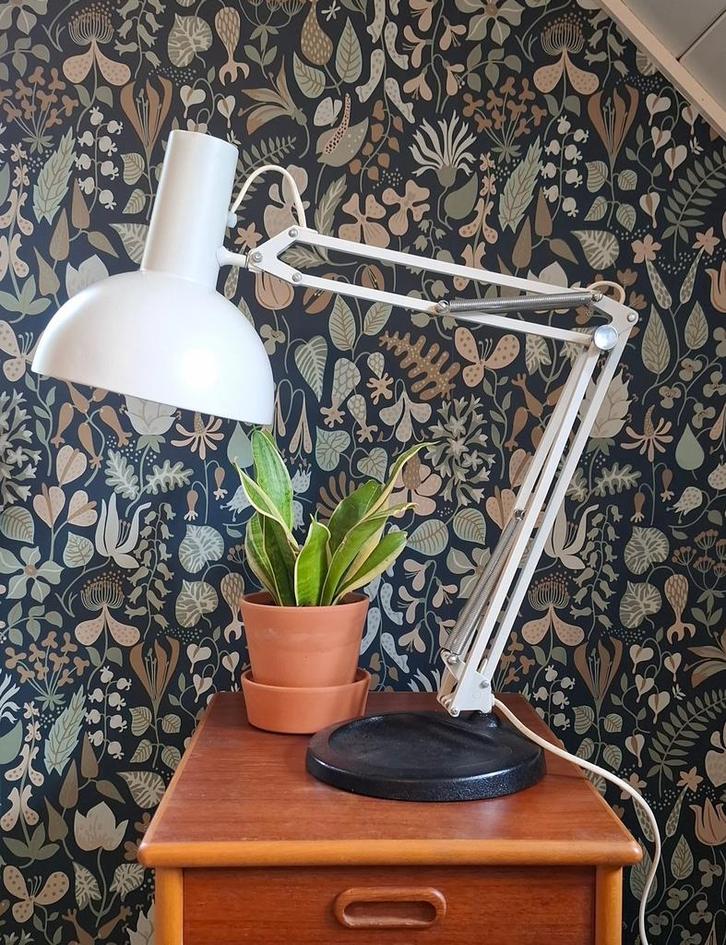 Vintage Louis Poulsen IT24580 bureaulamp- Mid Century, Huis en Inrichting, Lampen | Tafellampen, Gebruikt, 75 cm of meer, Metaal