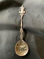 Antieke Zilveren Suikerschep met Figuur, Antiek en Kunst, Ophalen of Verzenden