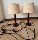 2 schemerlampjes hoogte 36 cm E27, Huis en Inrichting, Lampen | Tafellampen, Ophalen of Verzenden, Gebruikt, Minder dan 50 cm