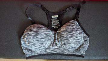 Grijs/zwart sporttop €5 p/s  inclusief bhpads beschikbaar voor biedingen