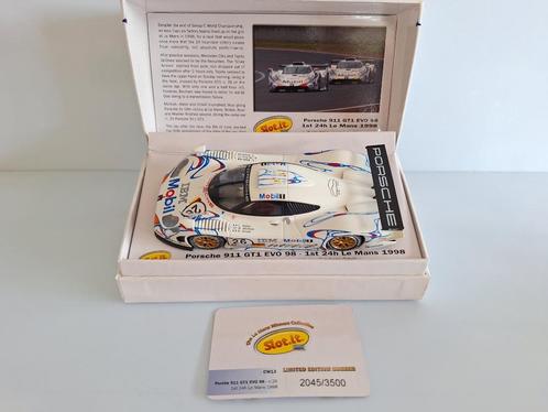 Slot-it Porsche 911 GT1 Evo 98 #26 1st Le-Mans 1998 CW13, Kinderen en Baby's, Speelgoed | Racebanen, Nieuw, Racebaan, Elektrisch
