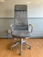 Ergonomic Office Chair – Grey with Headrest, Ophalen, Gebruikt, Grijs, Bureaustoel