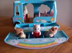 Sylvanian families blauwe crèche bus/babies/konijn, Ophalen of Verzenden, Gebruikt