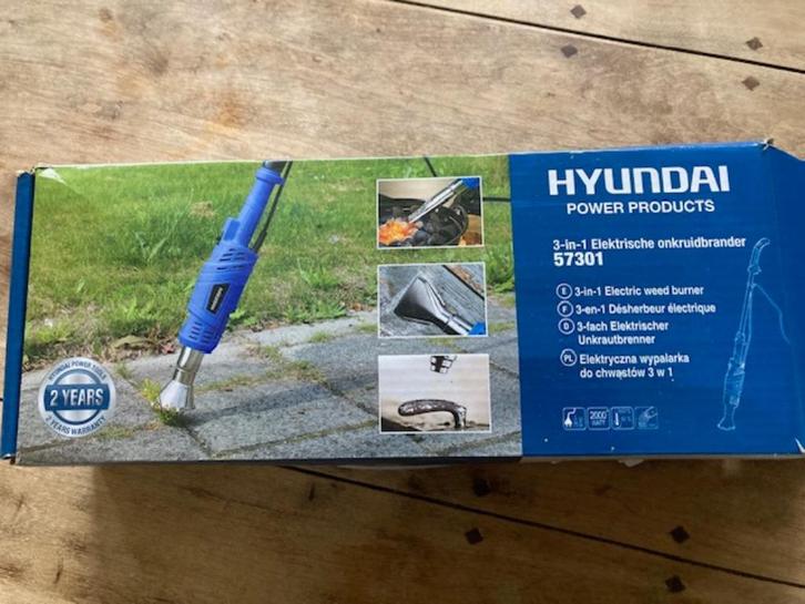Hyundai -3-in-1 Elektrische Onkruid/verf/bbq brander z.g.a.n, Tuin en Terras, Onkruidbranders, Zo goed als nieuw, Ophalen